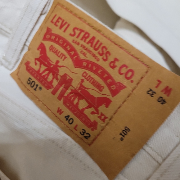 Levi’s 501 White Oak Cone Denim Sz 40x32 - Picture 8 of 8
